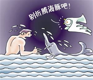 海豚何辜遭折騰 海豚何辜遭折騰