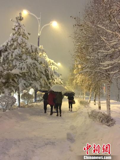 新疆阿勒泰暴雪持續山區積雪逾1米破極值