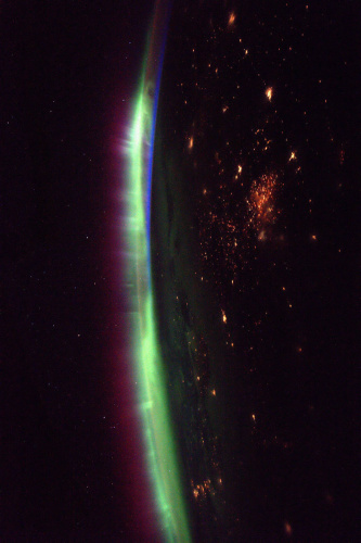 這張圖片由宇航員佩斯奎特拍攝于3月27日。(圖片來源:ESA/NASA)